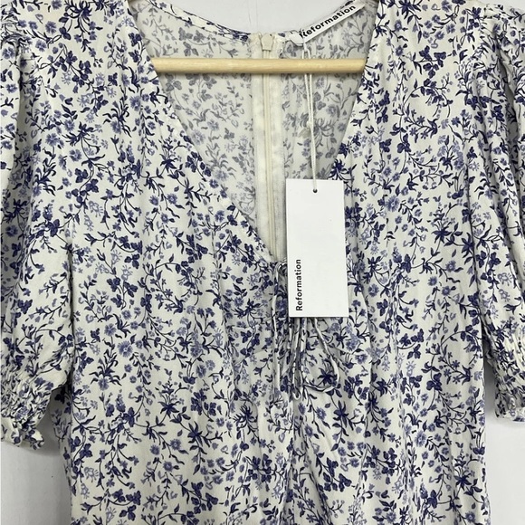 Reformation Trisha Johanna Dress US 2 UK 6 / 8 Floral Boho Midi BNWT Sold Out - Picture 7 of 10